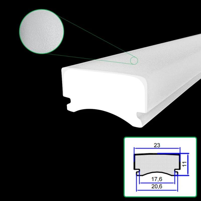 Lampa Easbhrúite Aicrileach Frosted