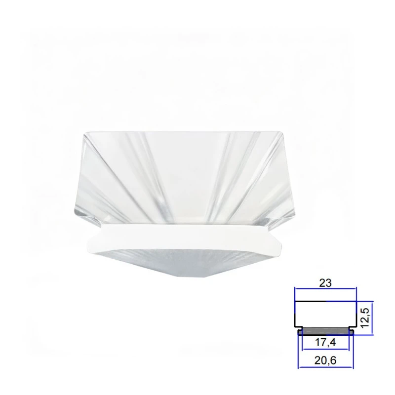 Lampa Easbhrúite Trédhearcach Aicrileach Lampa Easbhrúite Trédhearcach Aicrileach
