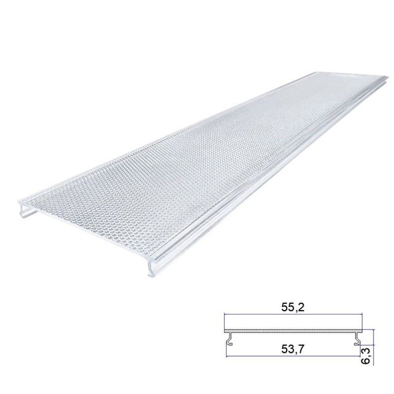 Lampa easbhrúite frith-glare polycarbonate