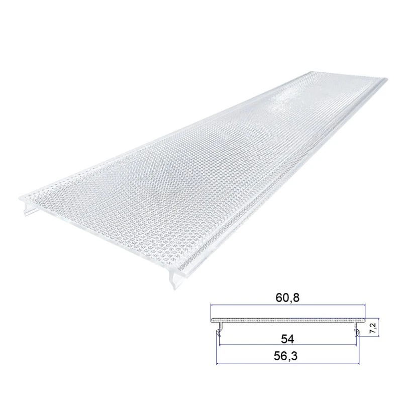 Lampa easbhrúite patrún polycarbonate Diamond