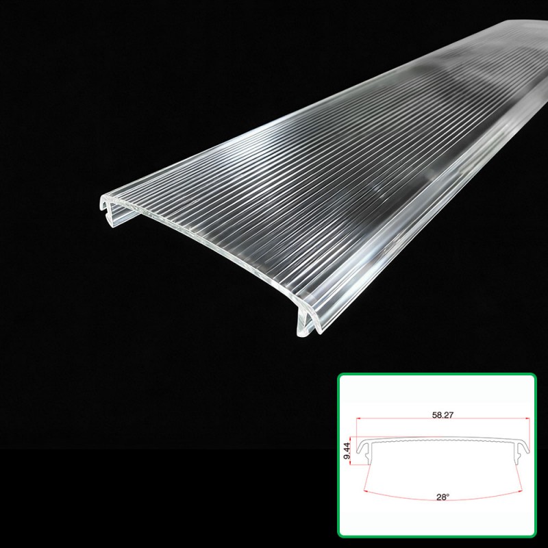 Polycarbonate Trédhearcach Lampa Easbhrúite